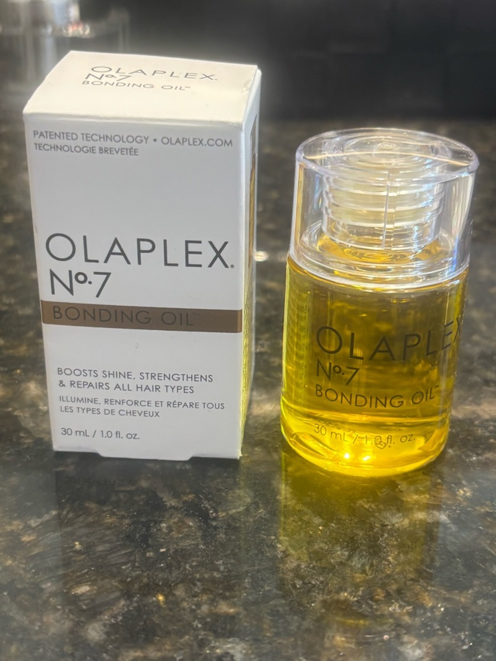 OLAPLEX No.7 Bonding Oil - White & Yellow Packaging